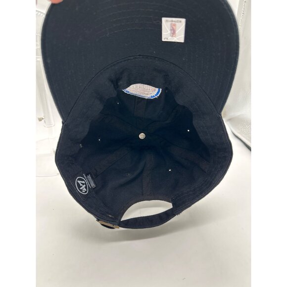 Detroit Pistons Black 47 Brand One Size Cotton Adjustable Baseball Cap NBA - Picture 9 of 9